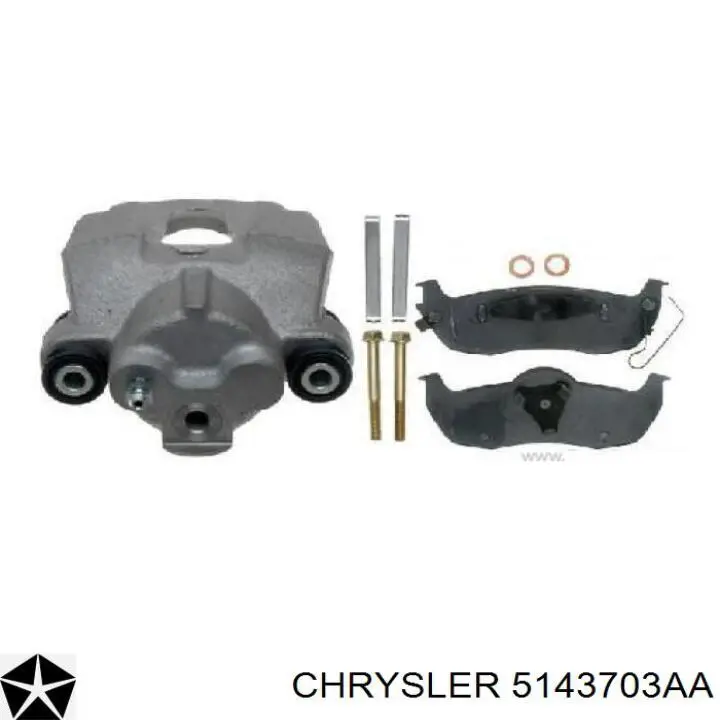 5143703AA Chrysler pinza de freno trasera izquierda