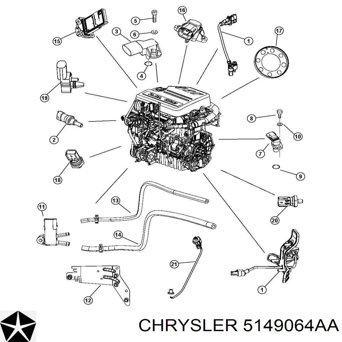 Comprar 5149064AA Chrysler Sensor de presión de aceite