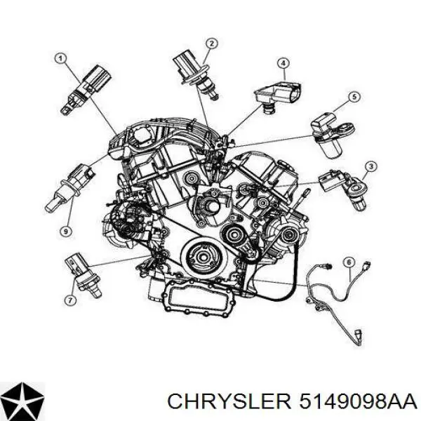 Comprar 5149098AA Chrysler Sensor de presión de aceite