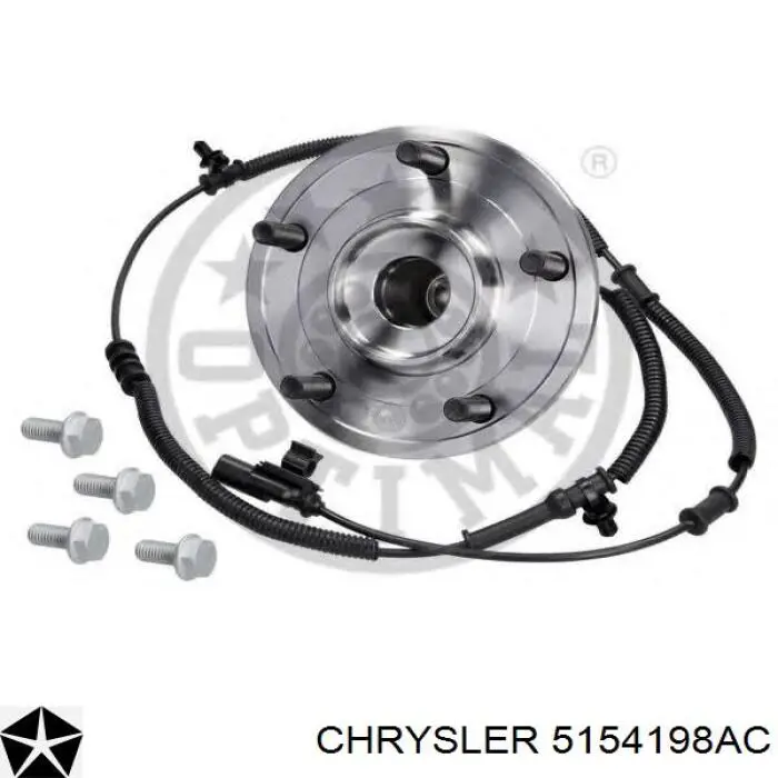 5154198AC Chrysler cubo de rueda trasero