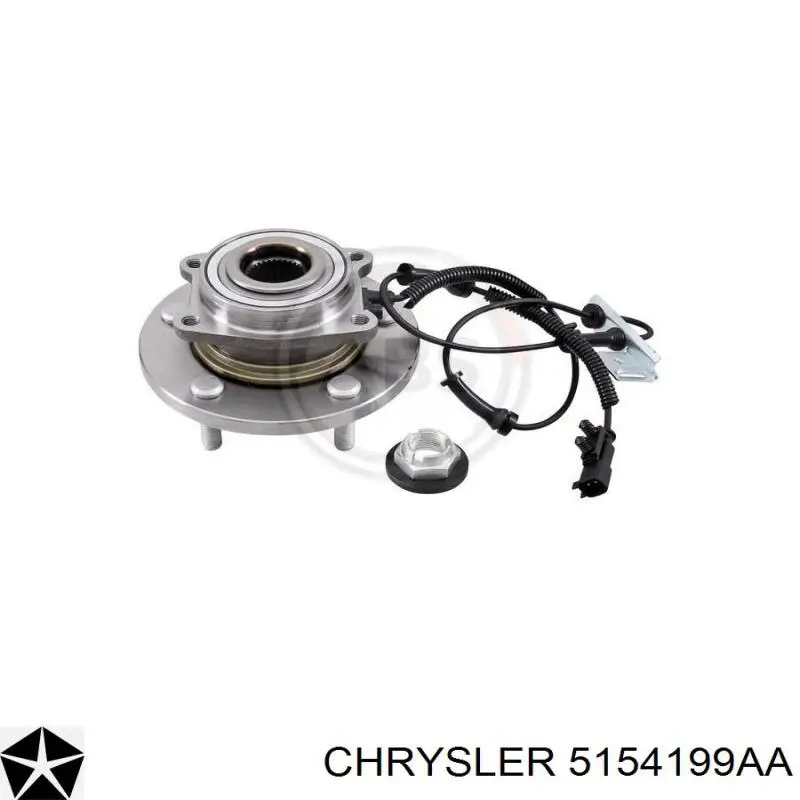 5154199AB Chrysler cubo de rueda delantero