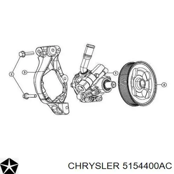 Bomba de dirección asistida  Chrysler 5154400AC precio, desde 193,82 EUR