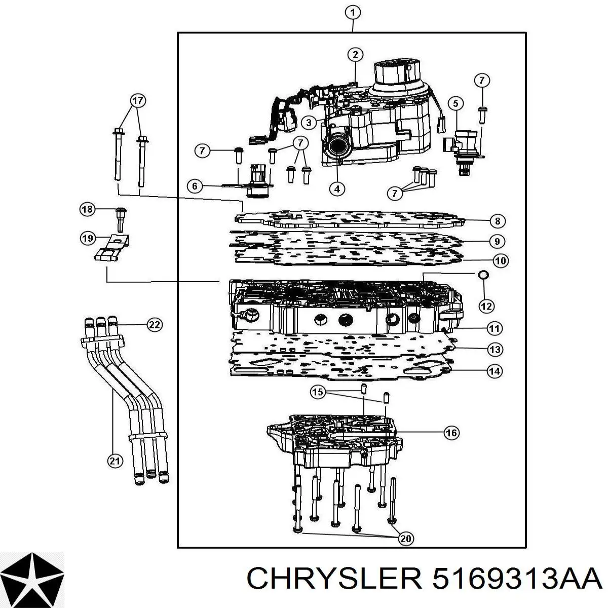 Comprar 5169313AA Chrysler Solenoide de transmisión automática