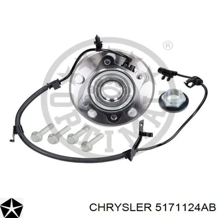 5171124AB Chrysler cubo trasero derecho