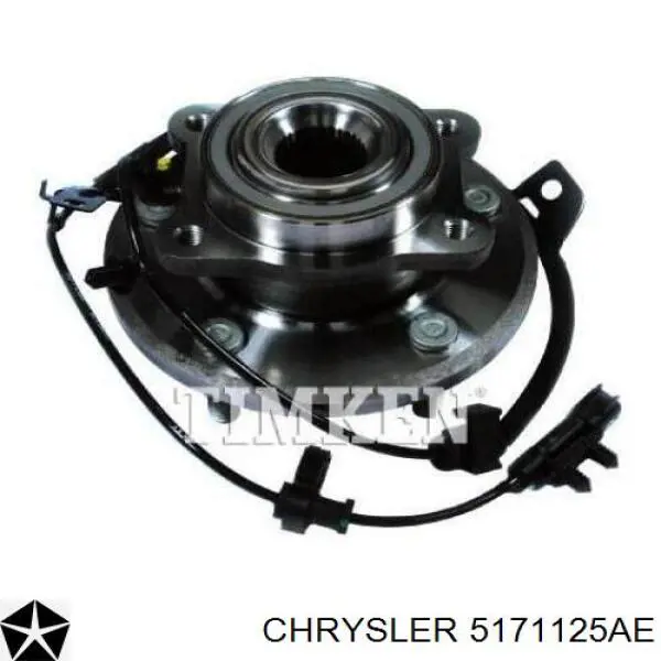 5171125AE Chrysler cubo trasero izquierdo