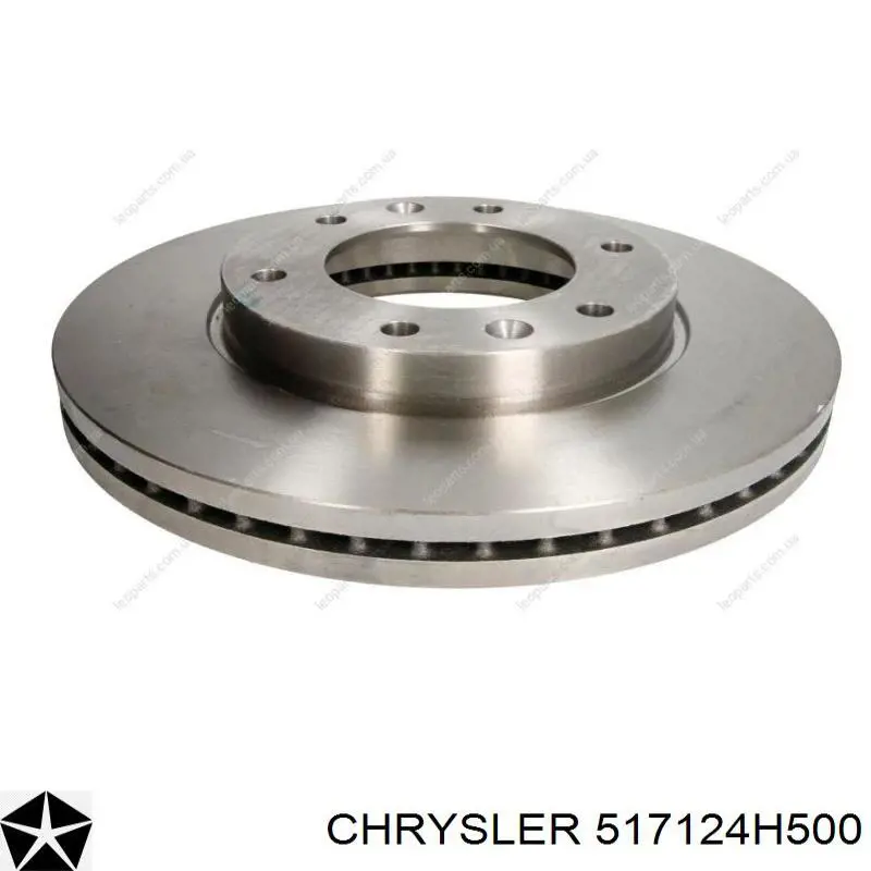 517124H500 Chrysler freno de disco delantero