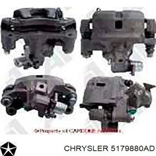 5179880AD Chrysler pinza de freno trasero derecho