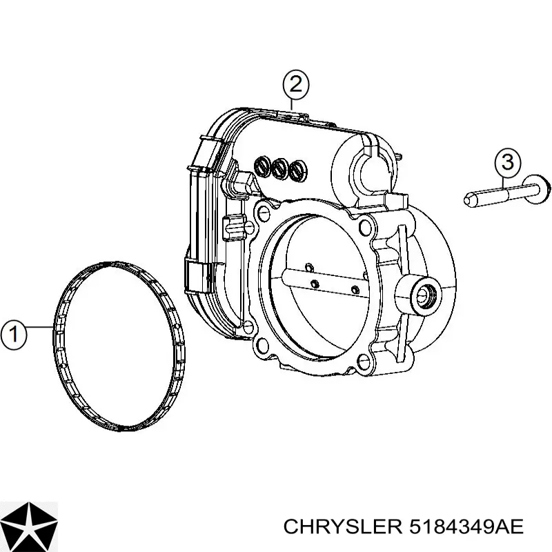 5184349AE Chrysler cuerpo de mariposa completo