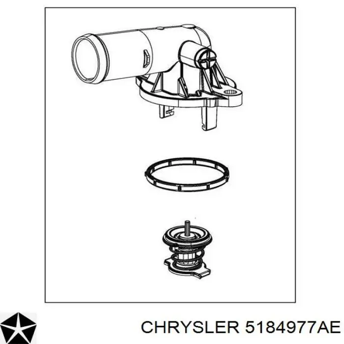 5184977AE Chrysler caja del termostato