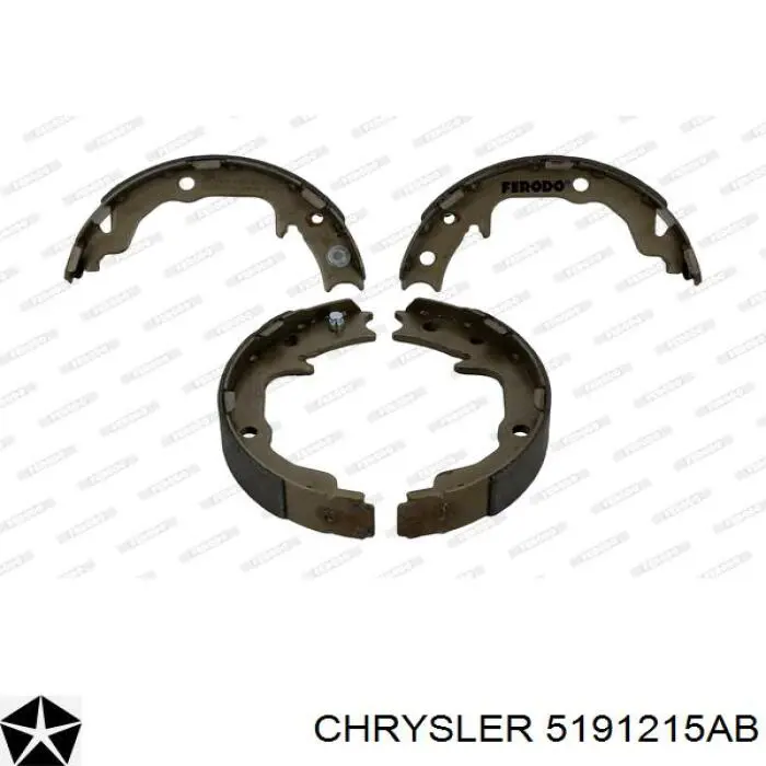 Zapatas de freno de mano 5191215AB Chrysler
