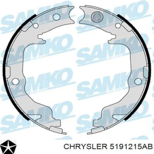 5191215AB Chrysler Zapatas de freno de estacionamiento