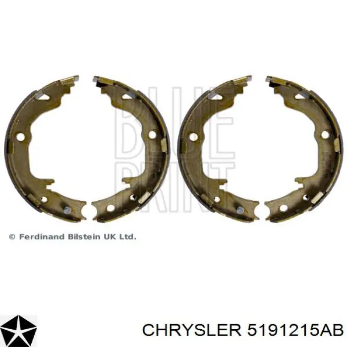 Comprar 5191215AB Chrysler Juego de zapatas de frenos, freno de estacionamiento