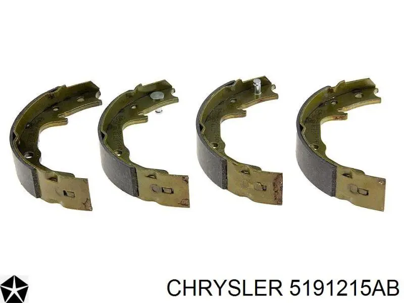 5191215AB Chrysler zapatas de freno de mano