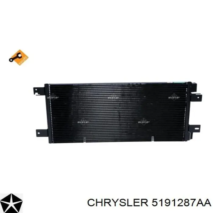 5191287AA Chrysler condensador aire acondicionado