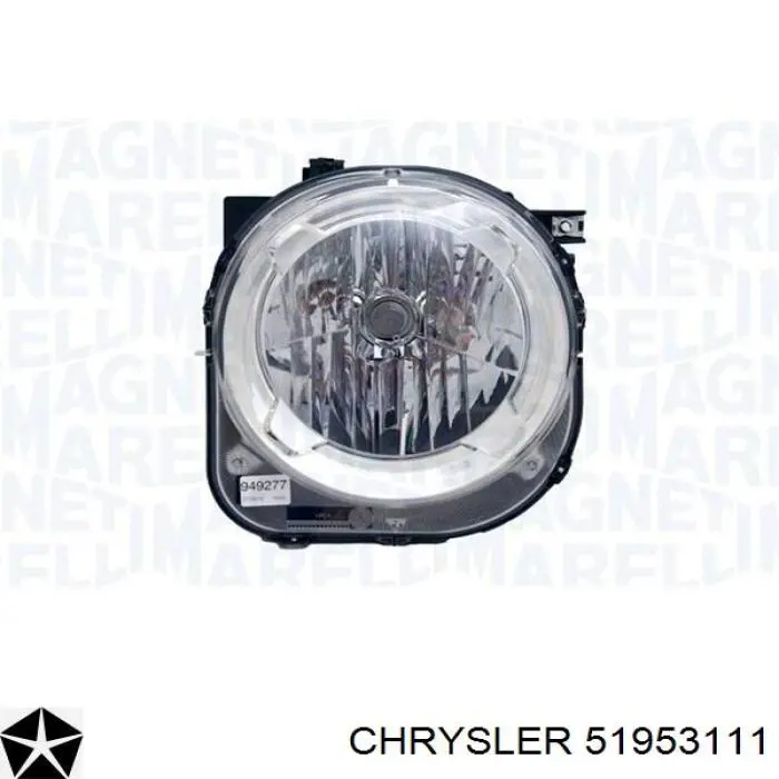 51953111 Chrysler faro izquierdo