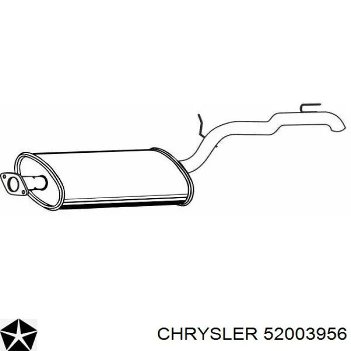 Silenciador trasero Chrysler 52003956 precio, desde 87,80 EUR