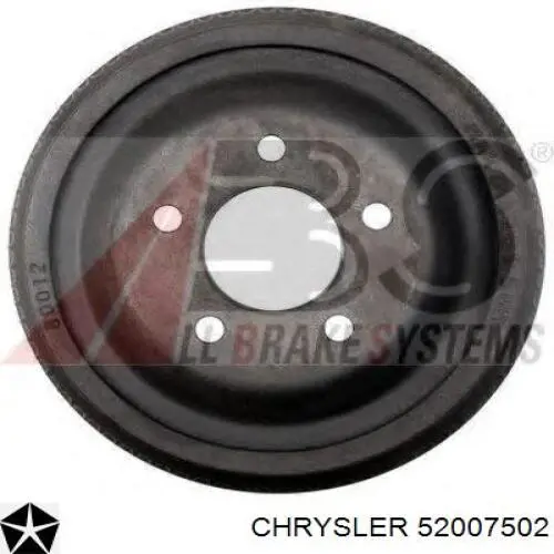 Tambor de freno trasero Chrysler 52007502 precio, desde 27,39 EUR