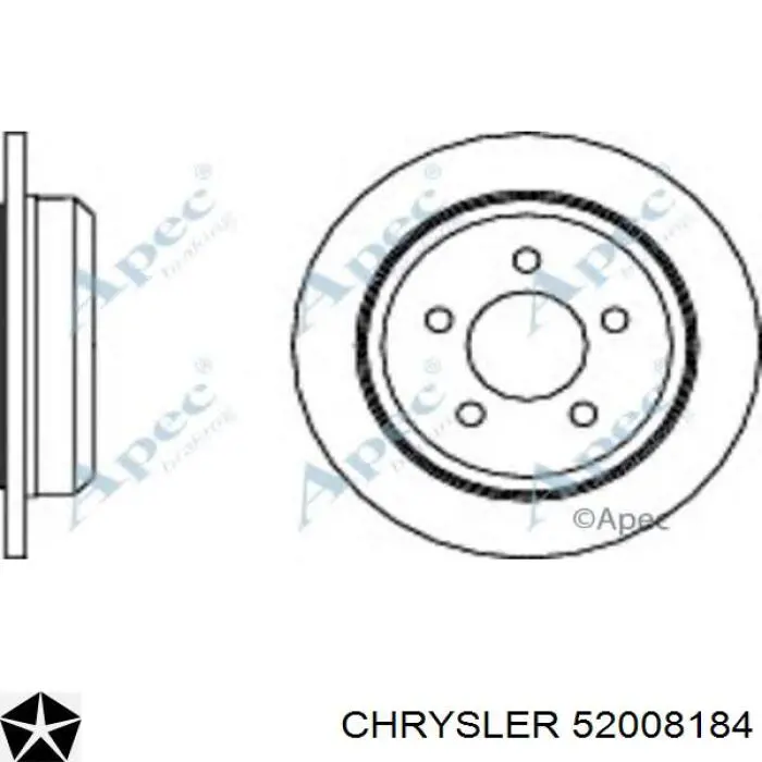 52008184 Chrysler disco de freno trasero