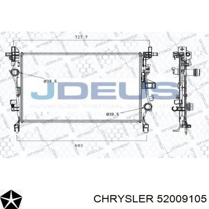 52009105 Chrysler Refrigeración del motor