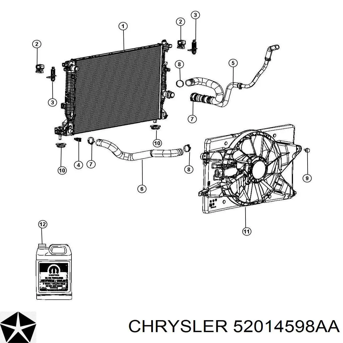 52014598AA Chrysler