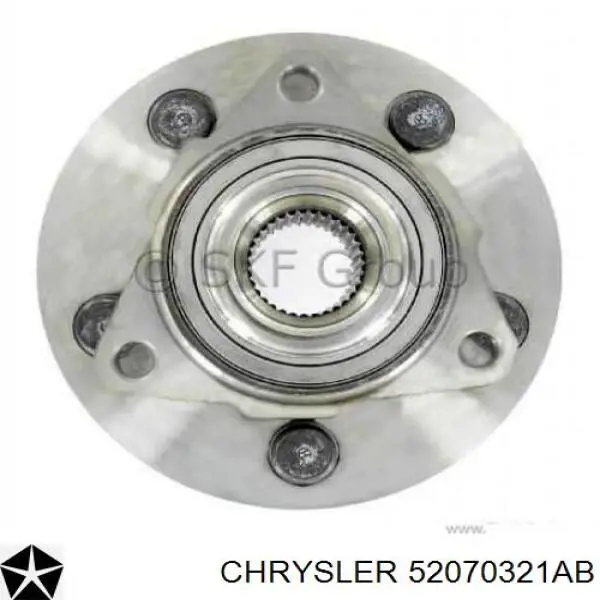 52070321AB Chrysler cubo de rueda delantero