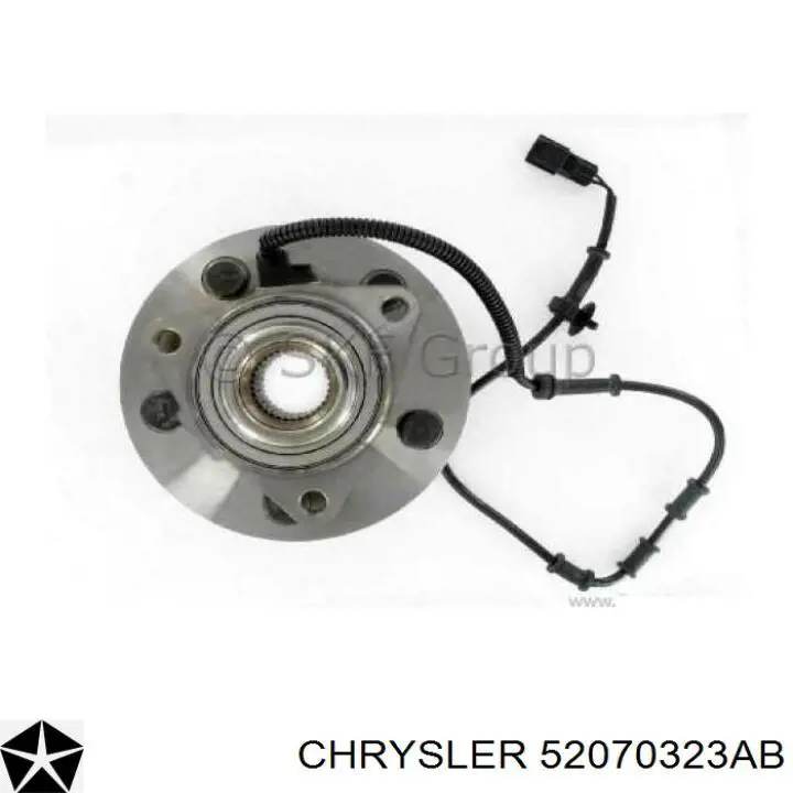 52070323AB Chrysler cubo de rueda delantero