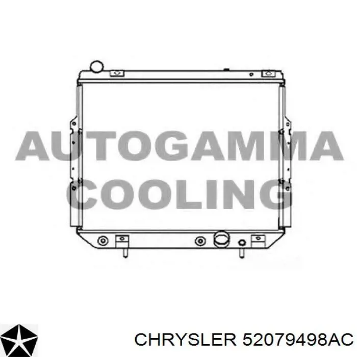 Radiador de água Chrysler 052079498AB