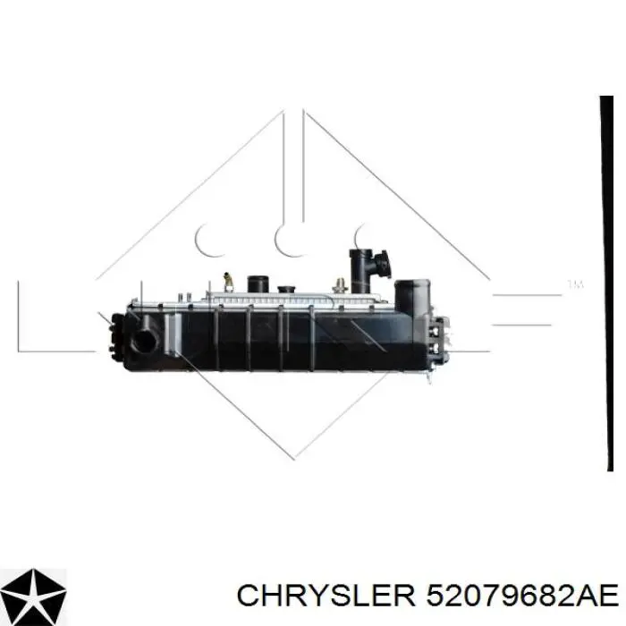 52079682AE Chrysler radiador refrigeración del motor