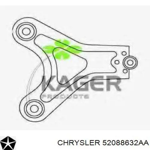 Comprar 52088632AA Chrysler Brazo superior izquierdo/derecho de suspensión delantera
