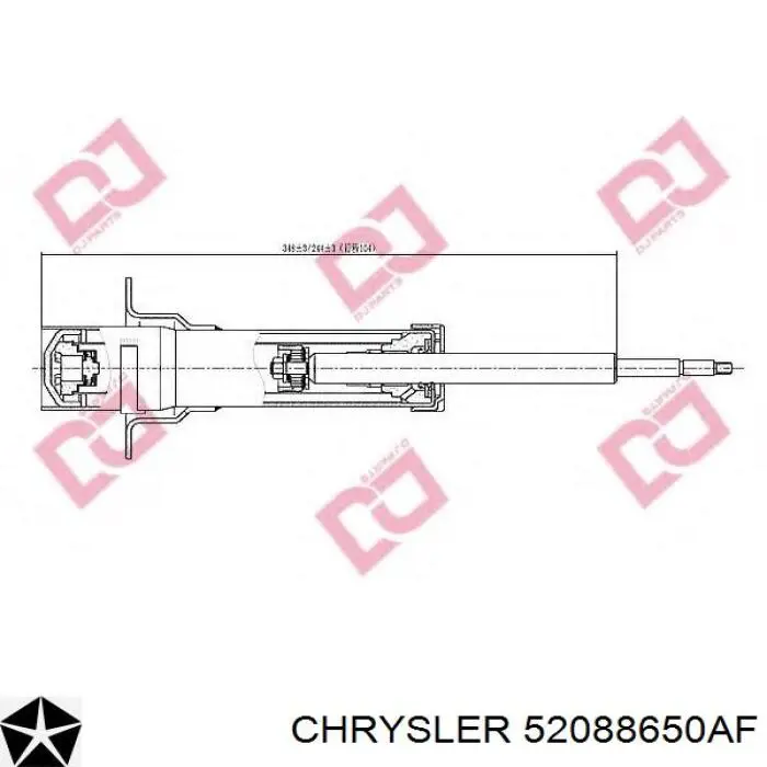 52088650AF Chrysler amortiguador delantero