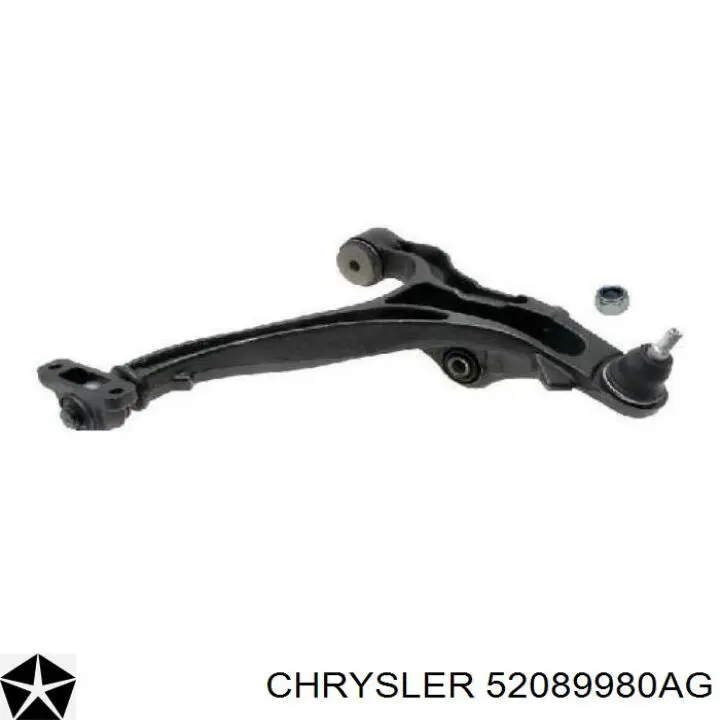 Brazo inferior derecho de la suspensión delantera Chrysler 52089980AG precio, desde 159,72 EUR