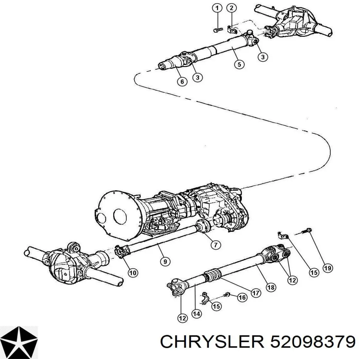 Árbol de transmisión delantero Chrysler 52098379 precio, desde 193,82 EUR