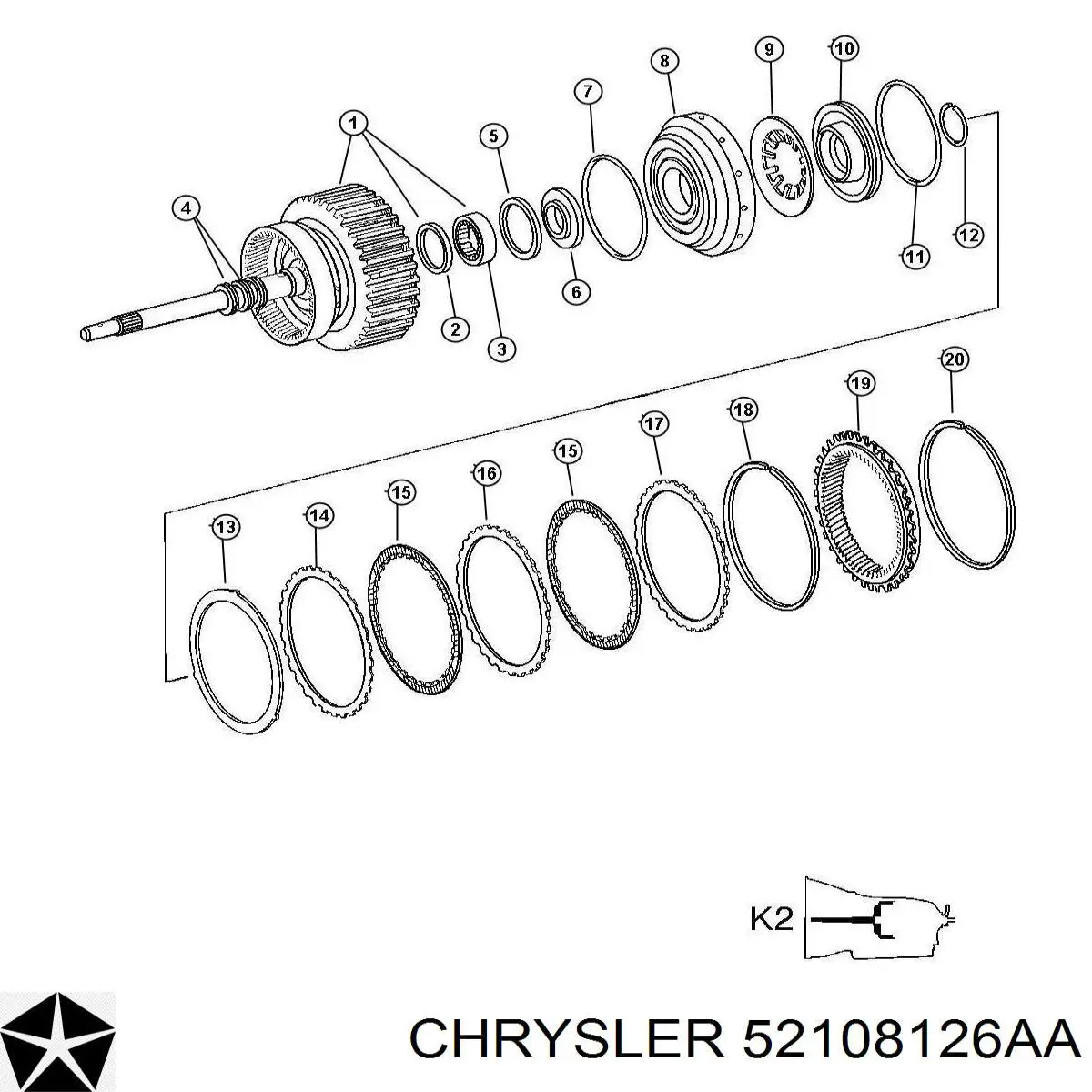 K52108126AA Fiat/Alfa/Lancia