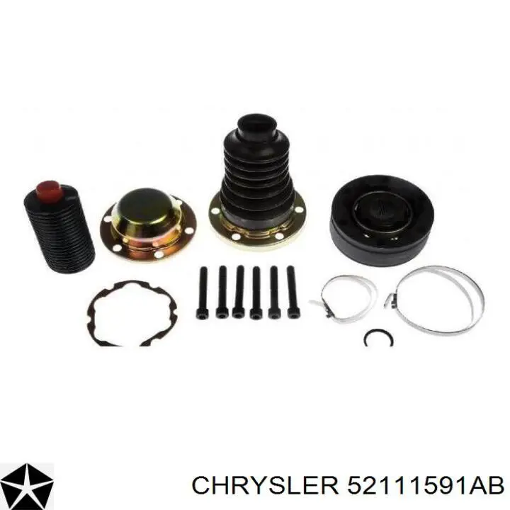 52111591AB Chrysler árbol cardán, eje delantero