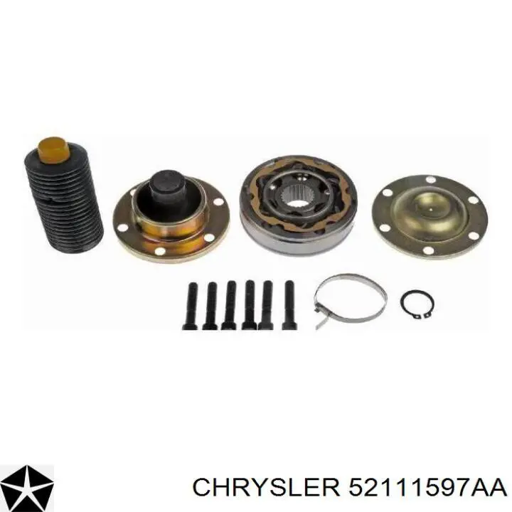 52111597AA Chrysler árbol cardán, eje delantero