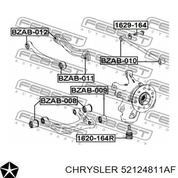 Comprar CQCR11L CTR Brazo suspension trasero inferior izquierdo