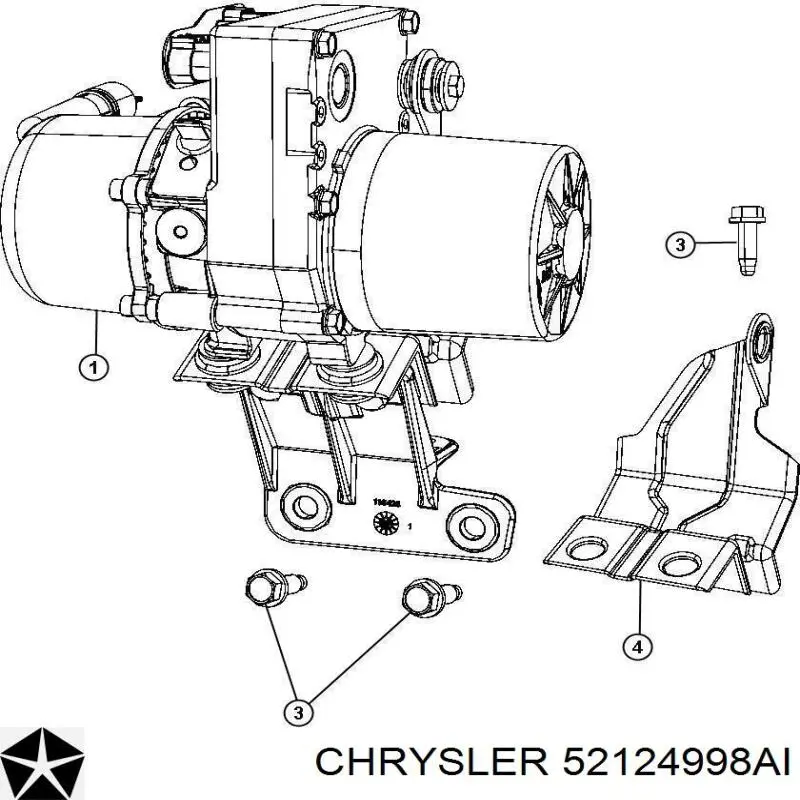 52124998AD Chrysler bomba hidráulica de dirección