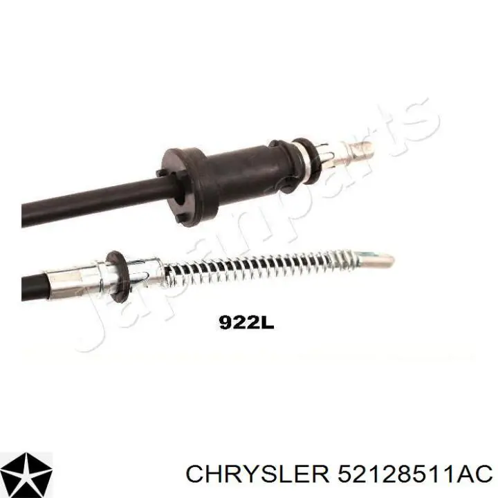 52128511AC Chrysler cable de freno de mano trasero izquierdo