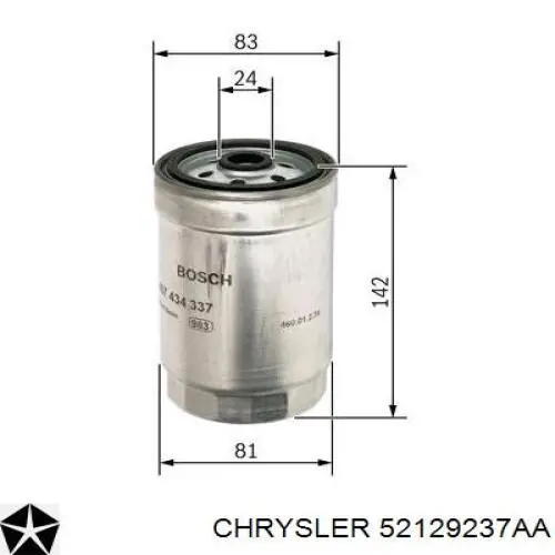 52129237AA Chrysler Filtro de gasolina