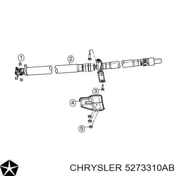 5273310AB Chrysler cardán