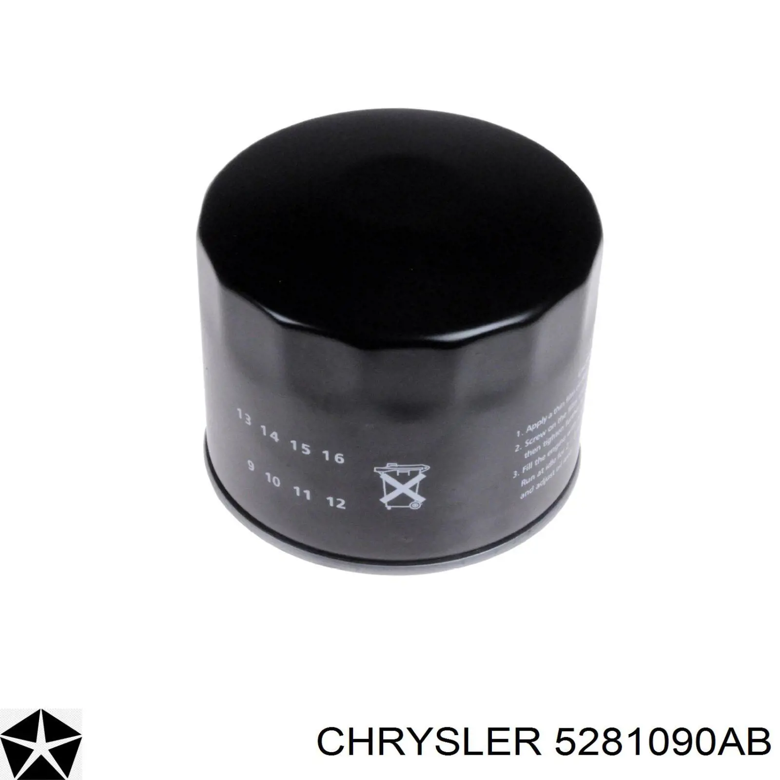 Filtro de aceite Chrysler 5281090AB precio, desde 5,82 EUR
