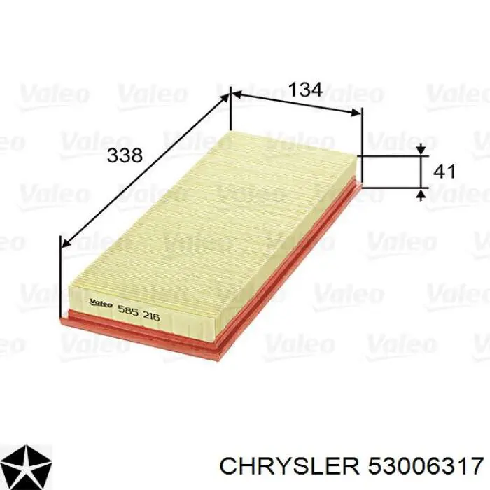 53006317 Chrysler filtro de aire