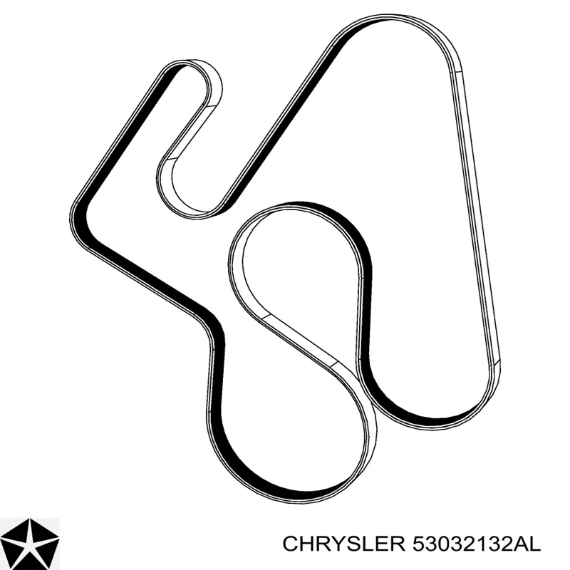 53032132AL Chrysler correa trapezoidal