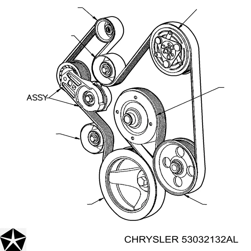 Correa de transmisión trapezoidal Chrysler 53032132AK precio, desde  EUR