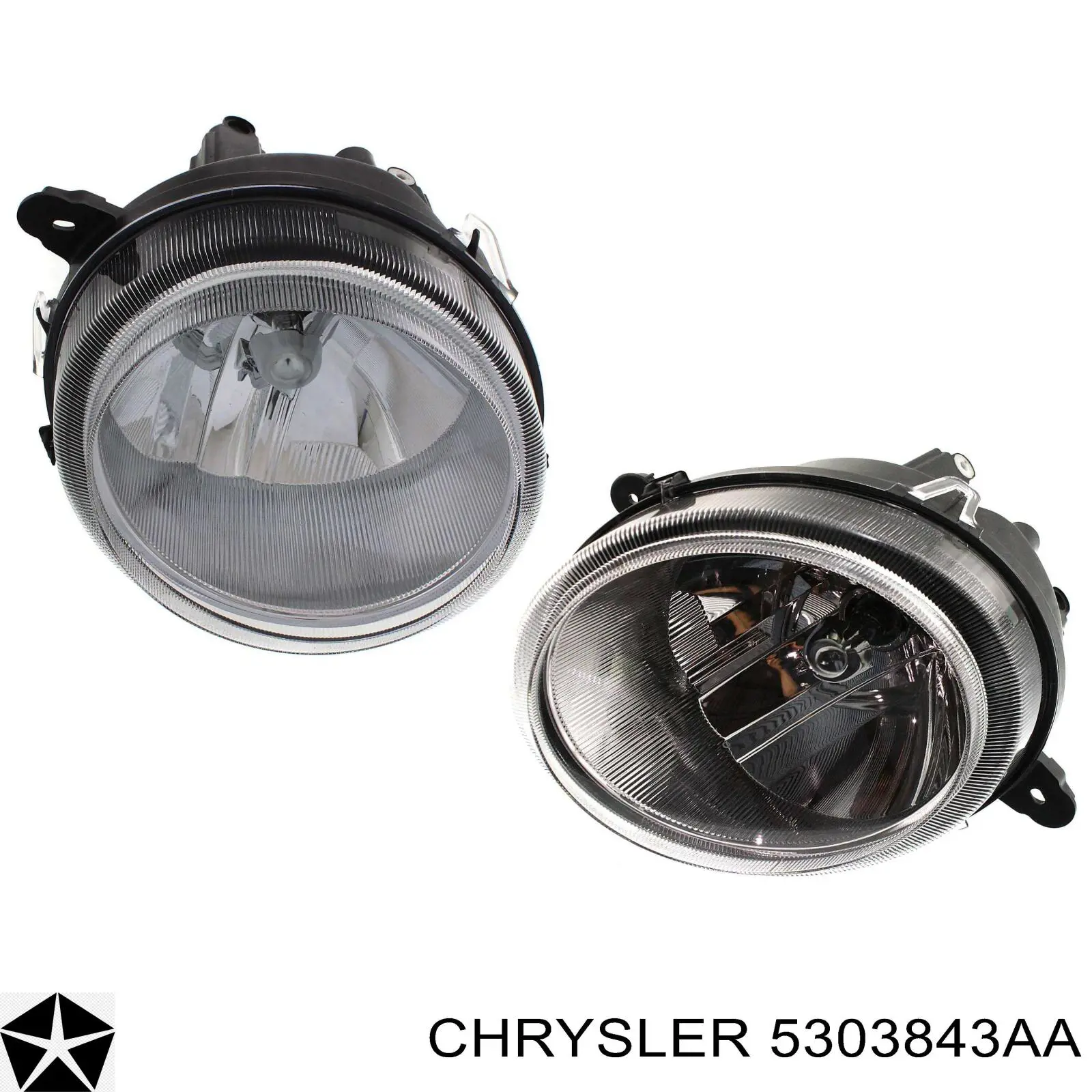 5303843AA Chrysler faro izquierdo