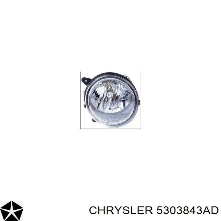 5303843AD Chrysler faro izquierdo