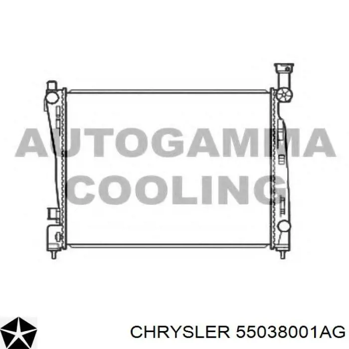Comprar 55038001AG Chrysler Radiador de auto