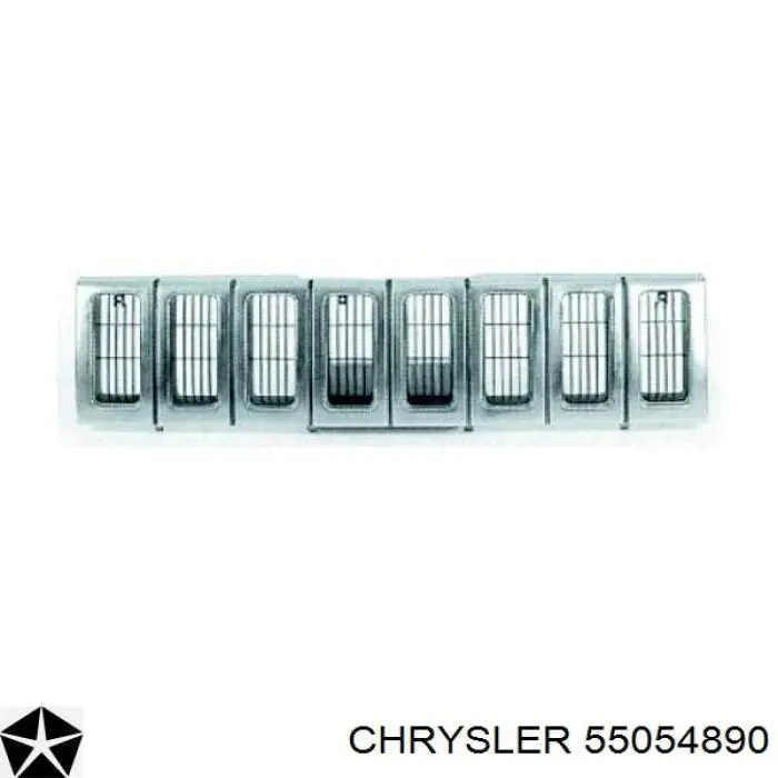 55054890 Chrysler rejilla de radiador