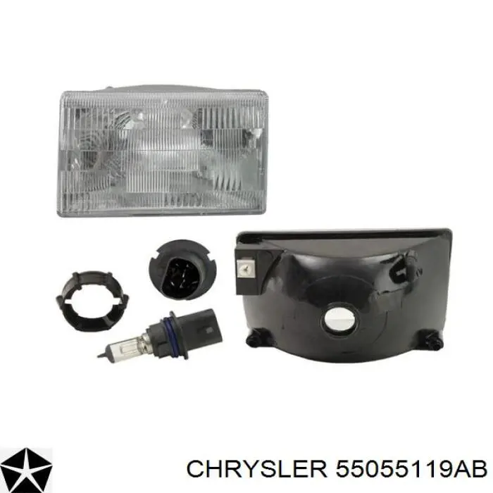 55055119AB Chrysler faro izquierdo