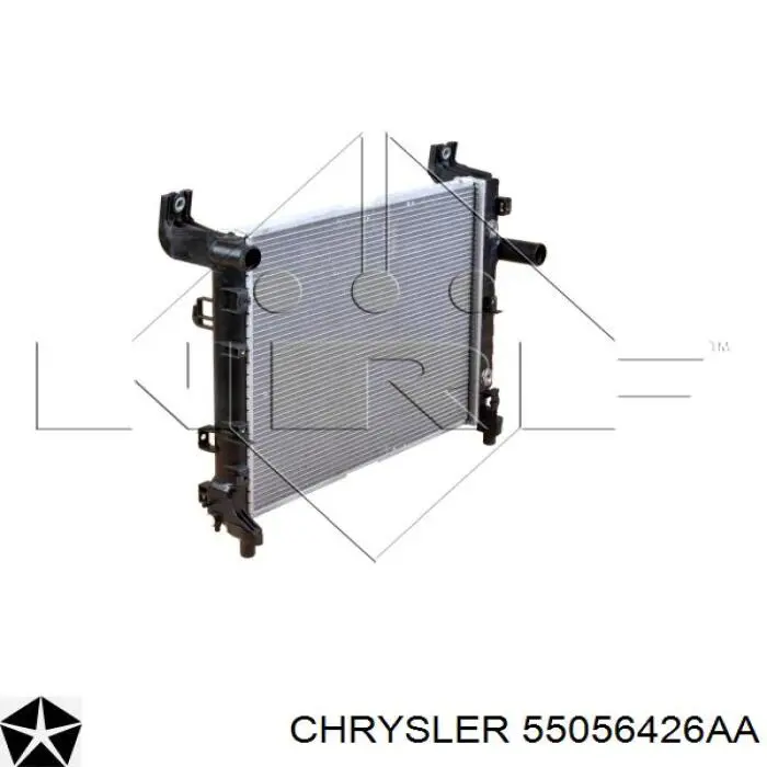 55056426AA Chrysler radiador refrigeración del motor